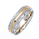 6mm Designer Rope 14K Two-Tone Gold Wedding Band thumb 1