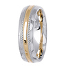 6mm Designer Rope 14K Two-Tone Gold Wedding Band thumb 2