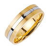 6mm 14k Two-Tone Wedding Band thumb 1