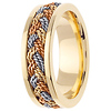 7mm TriGold Braided Rope Men's Wedding Band - 14K Yellow Gold thumb 2