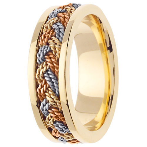 14K Gold Braided Wedding Band – EWedded