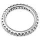 2mm Round-Cut Cubic Zirconia Eternity Ring Band in Sterling Silver (Rhodium) thumb 1