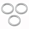 3-Piece Cubic Zirconia CZ Eternity Ring Set in Sterling Silver thumb 2
