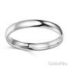 3mm Classic Light Comfort-Fit Dome Wedding Band - 10K, 14K, 18K White Gold thumb 1