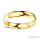 4mm Classic Light Comfort-Fit Dome Wedding Band - 10K, 14K, 18K Yellow Gold thumb 1