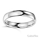 4mm Classic Light Comfort-Fit Dome Wedding Band - 10K, 14K, 18K White Gold thumb 1