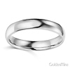 4mm Classic Light Comfort-Fit Dome Wedding Band - 10K, 14K, 18K White Gold thumb 1