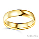 5mm Classic Light Comfort-Fit Dome Wedding Band - 10K, 14K, 18K Yellow Gold thumb 1