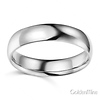 5mm Classic Light Comfort-Fit Dome Wedding Band - 10K, 14K, 18K White Gold thumb 1