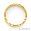 5mm Classic Light Comfort-Fit Dome Milgrain Wedding Band - 10K, 14K, 18K Yellow Gold thumb 2