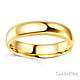 5mm Classic Light Comfort-Fit Dome Milgrain Wedding Band - 10K, 14K, 18K Yellow Gold thumb 1