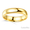 5mm Classic Light Comfort-Fit Dome Milgrain Wedding Band - 10K, 14K, 18K Yellow Gold thumb 1