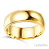 8mm Classic Light Comfort-Fit Dome Milgrain Men's Wedding Band - 10K, 14K, 18K Yellow Gold thumb 1