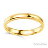 3mm Classic Light Comfort-Fit Dome Milgrain Wedding Band - 10K, 14K, 18K Yellow Gold thumb 1