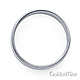 4mm Classic Light Dome Milgrain Wedding Band - 14K White Gold thumb 2