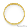 7mm Classic Light Dome Milgrain Men's Wedding Band - 14K Yellow Gold thumb 2