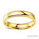 4mm Classic Light Dome Milgrain Wedding Band - 14K Yellow Gold thumb 1