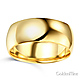 8mm Classic Light Dome Men's Wedding Band - 14K Yellow Gold thumb 1