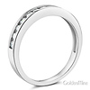 3mm Channel-Set Round CZ Wedding Band in 14K White Gold thumb 1