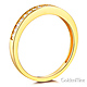 17-Stone Pave-Set Round-Cut CZ Wedding Band in 14K Yellow Gold 0.2ctw thumb 1