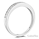 17-Stone Pave-Set Round-Cut CZ Wedding Band in 14K White Gold 0.2ctw thumb 1