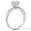 14K White Gold Round CZ Wedding Ring Set thumb 2