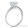 Knife-Edge 6-Prong 1-CT Round-Cut CZ Engagement Ring Solitaire in 14K White Gold thumb 1