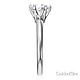 Knife-Edge 6-Prong 1-CT Round-Cut CZ Engagement Ring Solitaire in 14K White Gold thumb 2