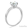 1-CT 4-Prong Round-Cut Solitaire CZ Engagement Ring in 14K White Gold thumb 1