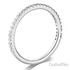 2mm Round-Cut Cubic Zirconia CZ Wedding Band in 14K White Gold thumb 1