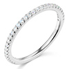 2mm Round-Cut Cubic Zirconia CZ Wedding Band in 14K White Gold thumb 0
