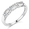 1.25 CT Round-Cut & Baguette CZ Wedding Ring Set in 14K White Gold 2ctw thumb 4