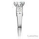 1.25 CT Round-Cut & Baguette CZ Wedding Ring Set in 14K White Gold 2ctw thumb 3