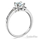 Basket-Style 1-CT Round-Cut CZ Engagement Ring in 14K White Gold thumb 1