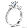 1-CT Round & Marquise-Cut CZ Wedding Ring Set in 14K White Gold thumb 1