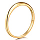 1.5mm Knife-Edge Wedding Band in 14K Yellow Gold Solid thumb 2