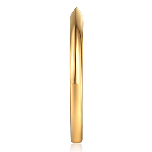 1.5mm Knife-Edge Wedding Band in 14K Yellow Gold Solid Slide 1