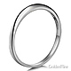 1.5mm Knife-Edge Wedding Band in 14K White Gold thumb 1