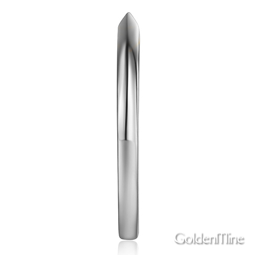 1.5mm Knife-Edge Wedding Band in 14K White Gold Slide 2