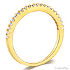 1.5mm Half Eternity Round-Cut 22 CZ Wedding Band in 14K Yellow Gold thumb 1