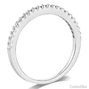 Square Halo 1.25CT Round-Cut CZ Wedding Ring Set in 14K White Gold thumb 5