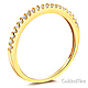 Halo 1.25 CT Princess-Cut & Round Side CZ Wedding Ring Set in 14K Yellow Gold thumb 5