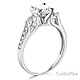3-Stone Trellis Round-Cut CZ Engagement Ring in 14K White Gold 1.5ctw thumb 1