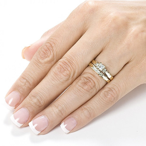 14k Yellow Gold Channel Set Princess Cut Diamond Wedding Band 0 75cttw Borsheims