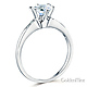 6-Prong 1-CT Round-Cut CZ Engagement Ring & Side Pave in Sterling Silver (Rhodium) thumb 1