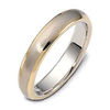 4.5mm Two-Tone 14K Gold Wedding Ring thumb 0