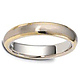 4.5mm Two-Tone 14K Gold Wedding Ring thumb 1