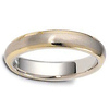 4.5mm Two-Tone 14K Gold Wedding Ring thumb 1