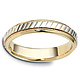 Two-Tone 5mm 14K Two Tone Gold Dora Wedding Band thumb 1