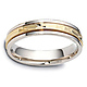 5mm 14K Two-Tone Gold Dora Wedding Band thumb 1